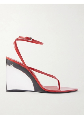 Alaïa - Leather High Heel Sandals - Red - IT36,IT37,IT38,IT39,IT40,IT41,IT42