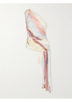 Aje - Capture One-shoulder Draped Top - Multi - UK 4,UK 6,UK 8,UK 10,UK 12,UK 14,UK 16