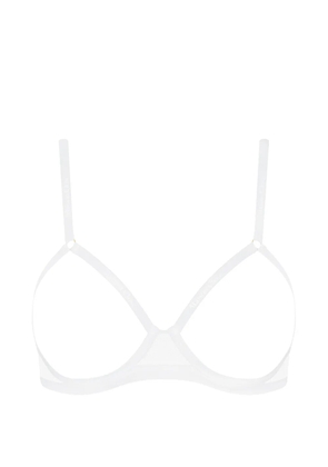 Maison Close Corps à Corps open-cup bra - White