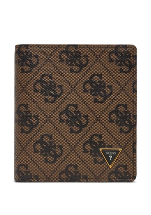 GUESS USA Milano 4G-logo printed wallet - Brown