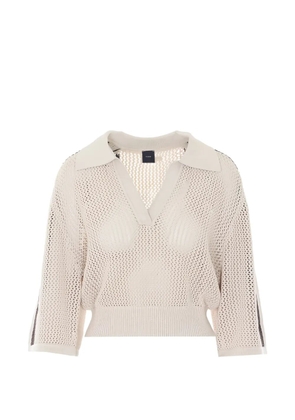 PINKO open-knit sweater - Neutrals