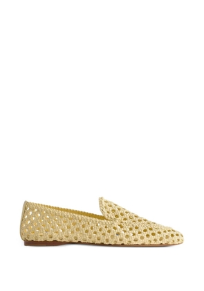 Forte Forte hand-braided leather ballet flats - Yellow