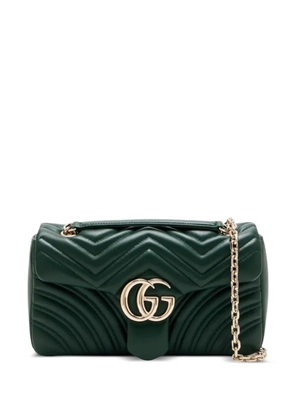 Gucci medium GG Marmont chevron shoulder bag - Green