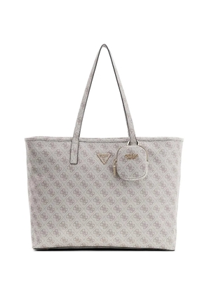 GUESS USA Power Play monogram shoulder bag - Neutrals
