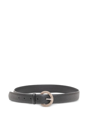 Orciani pebbled leather belt - Black