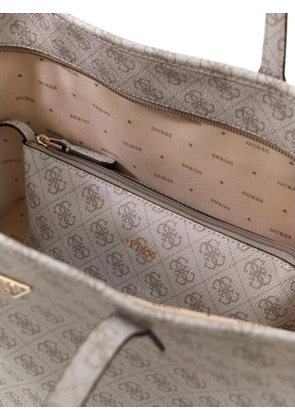 GUESS USA Power Play monogram shoulder bag - Neutrals