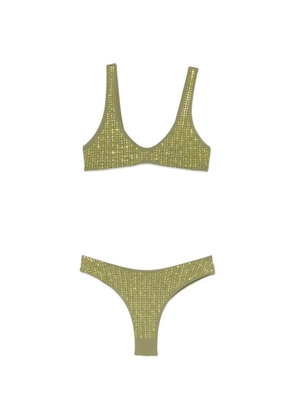 VENUJA crystal-embellished bikini - Green