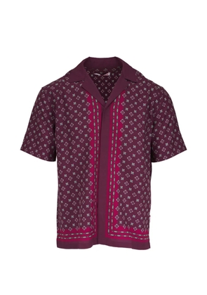 Orlebar Brown floral-print panelled shirt - Red
