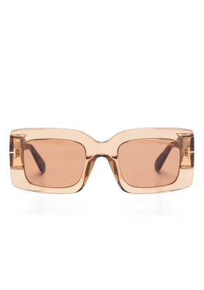 TOM FORD Eyewear oversize-frame sunglasses - Brown