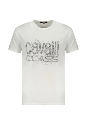 Cavalli Class logo-print T-shirt - White