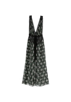 Dolce & Gabbana floral-print maxi dress - Black