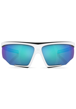 Prada Linea Rossa oversize-frame sunglasses - White