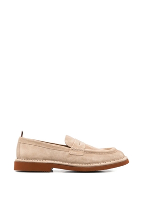 sturlini firenze suede penny loafers - Neutrals
