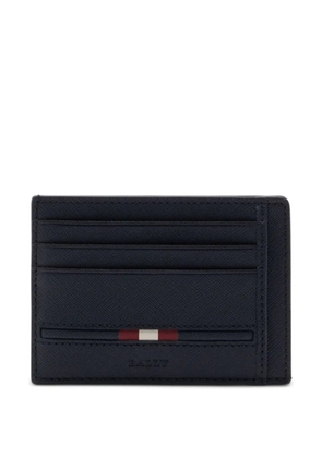 Bally embossed leather card holder - Blue