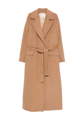 VICOLO belted coat - Brown
