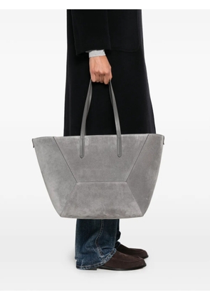 Brunello Cucinelli panelled suede tote bag - Grey