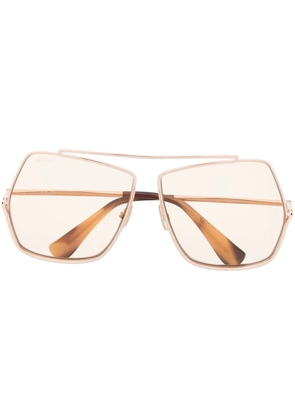 Max Mara Eyewear Elsa oversized-frame sunglasses - Brown