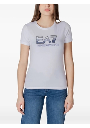 Ea7 Emporio Armani logo-print T-shirt - White