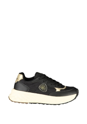 Blauer logo-patch sneakers - Black