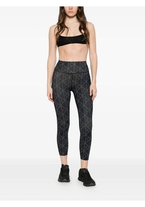 Calvin Klein monogram-print performance leggings - Black