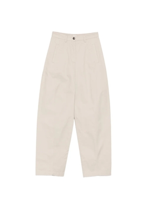Covert belt-loop trousers - Neutrals