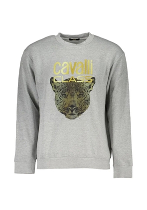 Cavalli Class jaguar-print sweatshirt - Grey