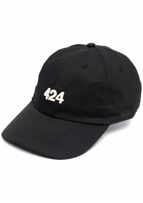424 embroidered-logo baseball cap - Black