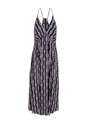 Lenny Niemeyer patterned V-neck midi dress - Blue