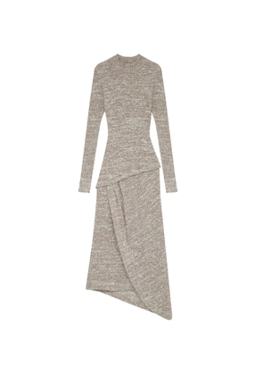 MISCI Fenila ruffled asymmetric dress - Neutrals