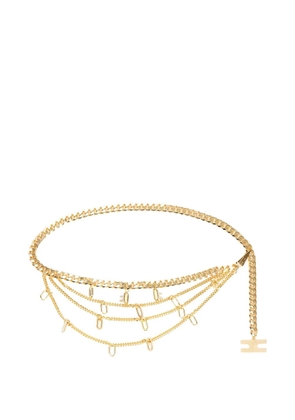 Elisabetta Franchi charm-details chain belt - Gold