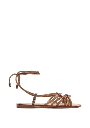 MALIPARMI beaded sandals - Brown