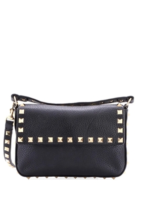 Valentino Garavani Pre-Owned Rockstud Top Handle Pouch Leather Mini crossbody bag - Black