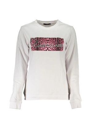 Cavalli Class leopard-print logo-print sweatshirt - Neutrals