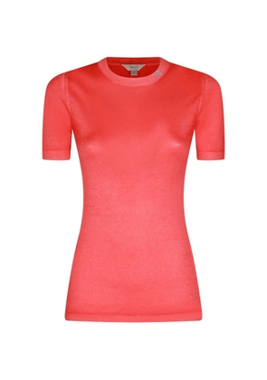 Malo Tavollozza short-sleeve cashmere sweater - Red