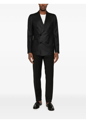 Tagliatore double-breasted peak-lapels blazer - Blue