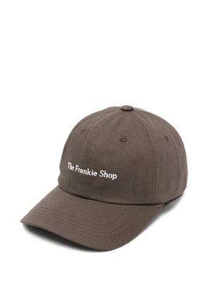 The Frankie Shop logo-embroidered baseball cap - Brown