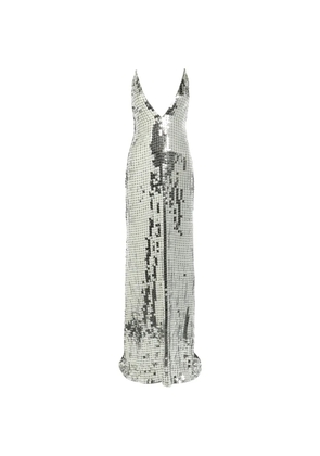 The Arrivals Claudie sequined V-neck gown - Silver
