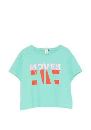 Elisabetta Franchi graphic-print cropped T-shirt - Green