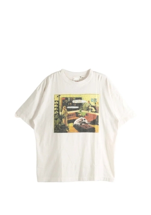 SAINT MXXXXXX graphic-print T-shirt - Neutrals