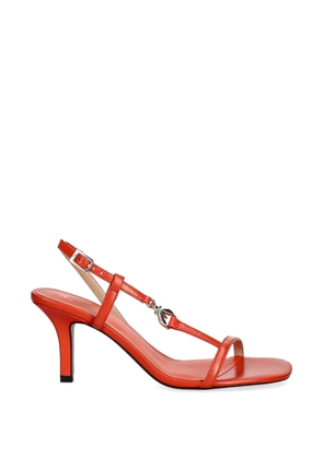 Patrizia Pepe logo-embellishment sandals - Orange
