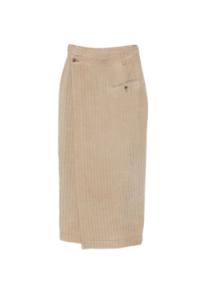 Uma Wang Grace midi skirt - Neutrals