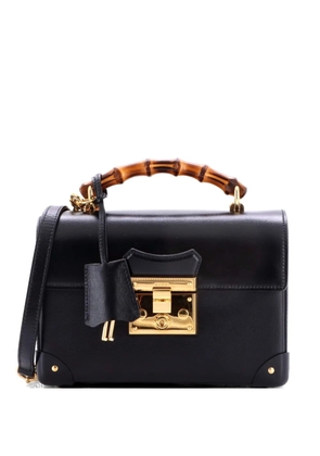 Gucci Pre-Owned Padlock Bamboo Leather Small shoulder bag - Black