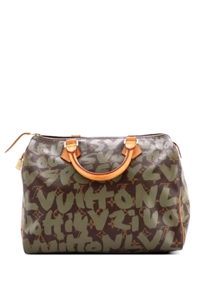 Louis Vuitton Pre-Owned Speedy Handbag Limited Edition Monogram Graffiti 30 satchel - Green