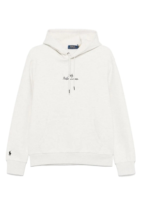 Polo Ralph Lauren logo-embroidered hoodie - Grey