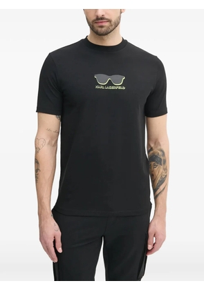 Karl Lagerfeld sunglasses-print T-shirt - Black
