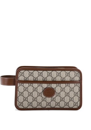 Gucci Pre-Owned Interlocking G Patch Camera Bag GG Coated Canvas Mini crossbody bag - Brown