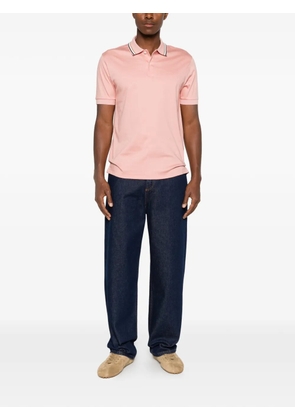 BOSS logo-detail polo shirt - Pink