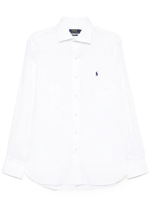Polo Ralph Lauren logo embroidery long-sleeves shirt - White