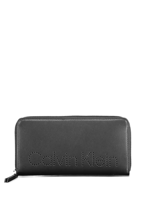 Calvin Klein logo-lettering wallet - Black