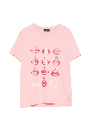 Elisabetta Franchi lip-print T-shirt - Pink